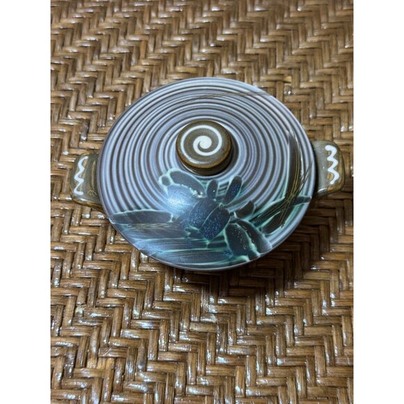 Vintage Craftman China Hand Craft Japan #378 Handled Sugar Bowl  Iris - Picture 3 of 10